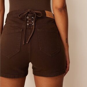 High-Waisted Denim Shorts